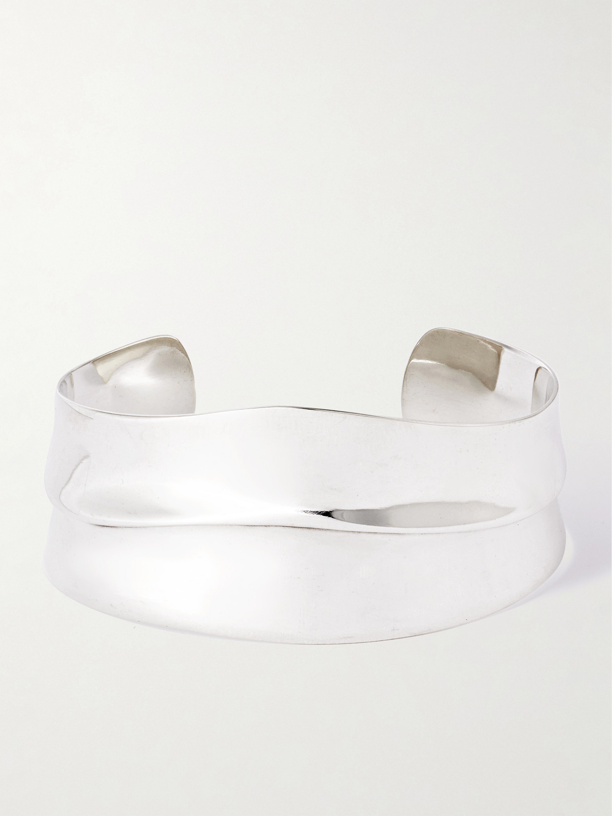 Sophie Buhai Petite Wave Silver Cuff In Metallic