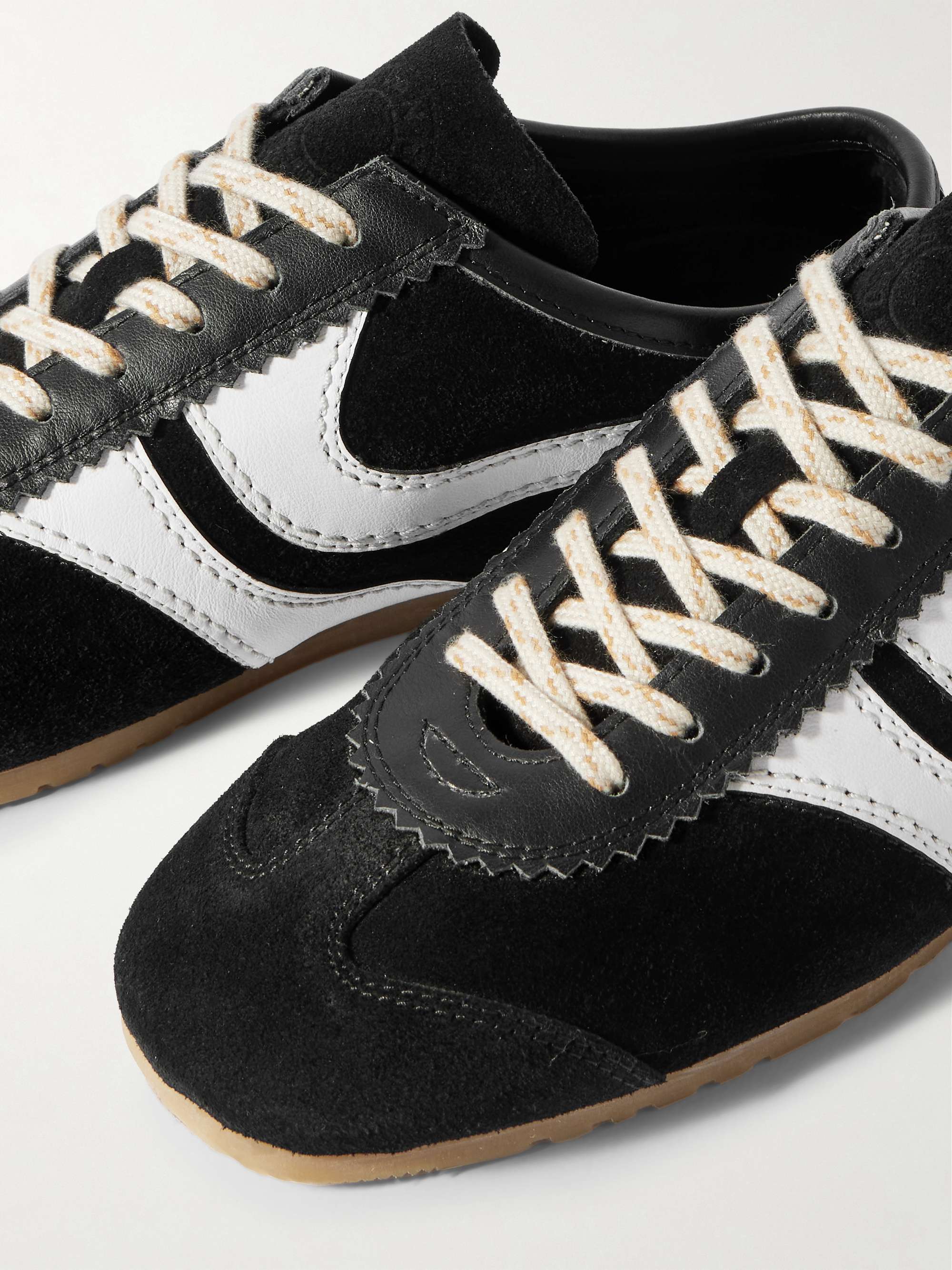 Dries Van Noten レザーシューズ DRIES VAN NOTEN レザースニーカー | ブラック | FARFETCH JP