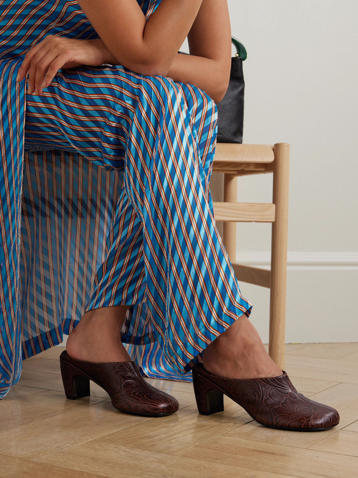 Embossed Mules