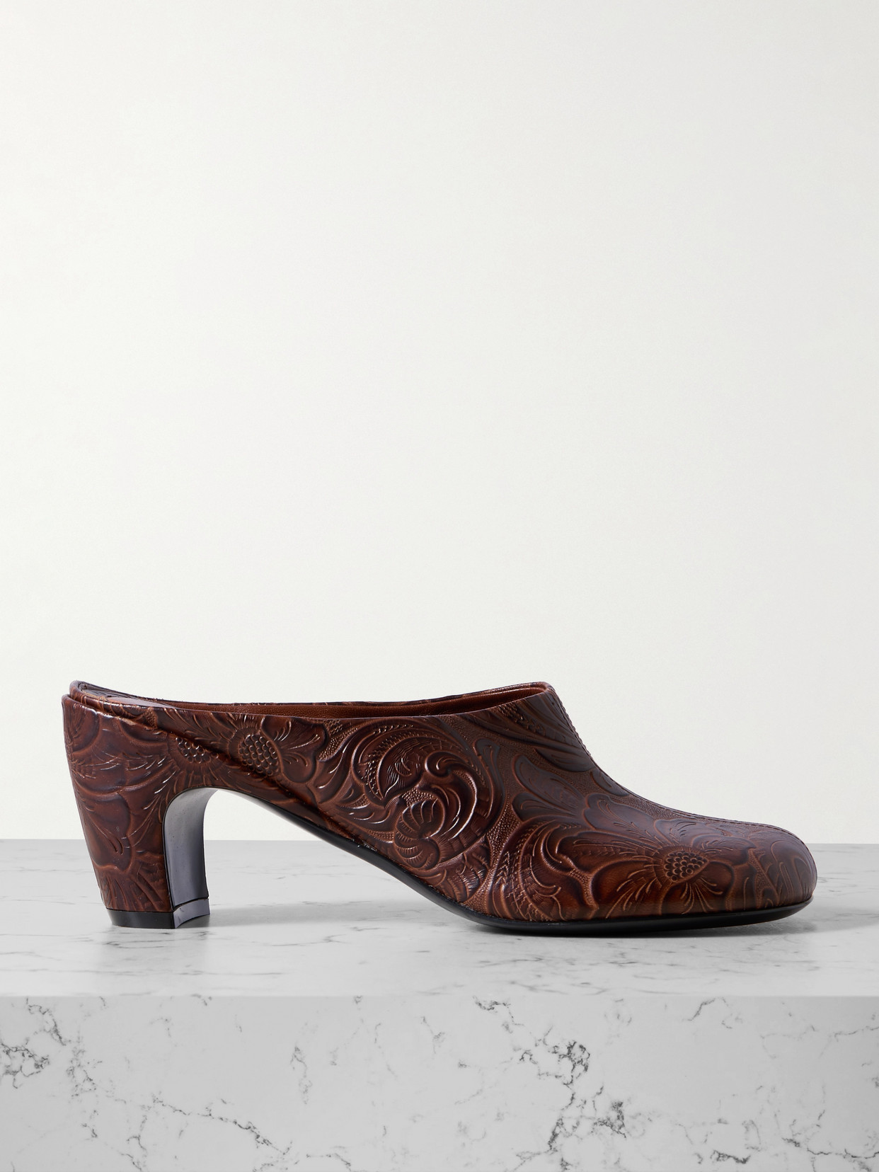 Embossed Mules