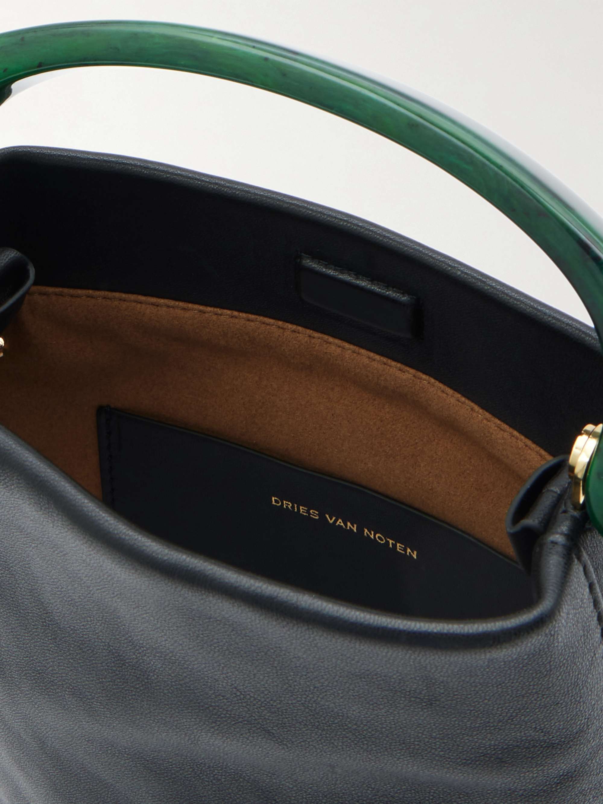 DRIES VAN NOTEN Leather shoulder bag | NET-A-PORTER