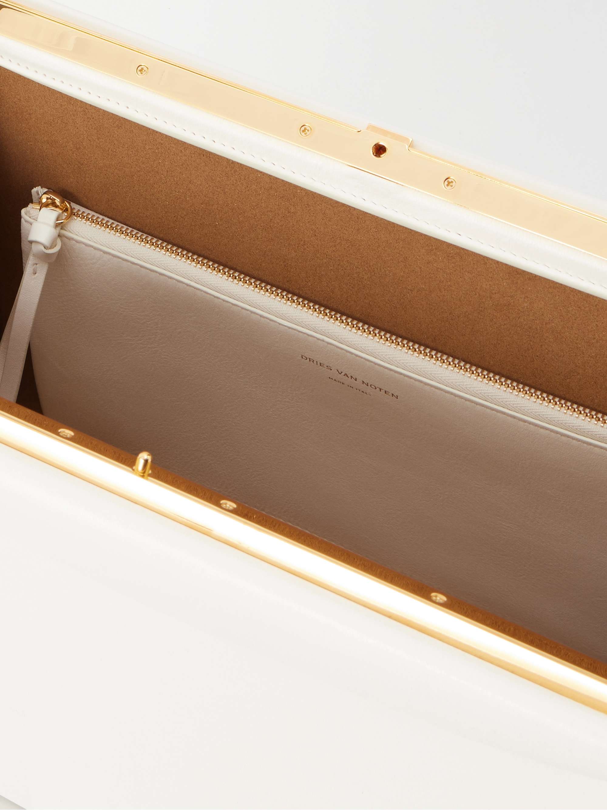 DRIES VAN NOTEN Leather shoulder bag | NET-A-PORTER