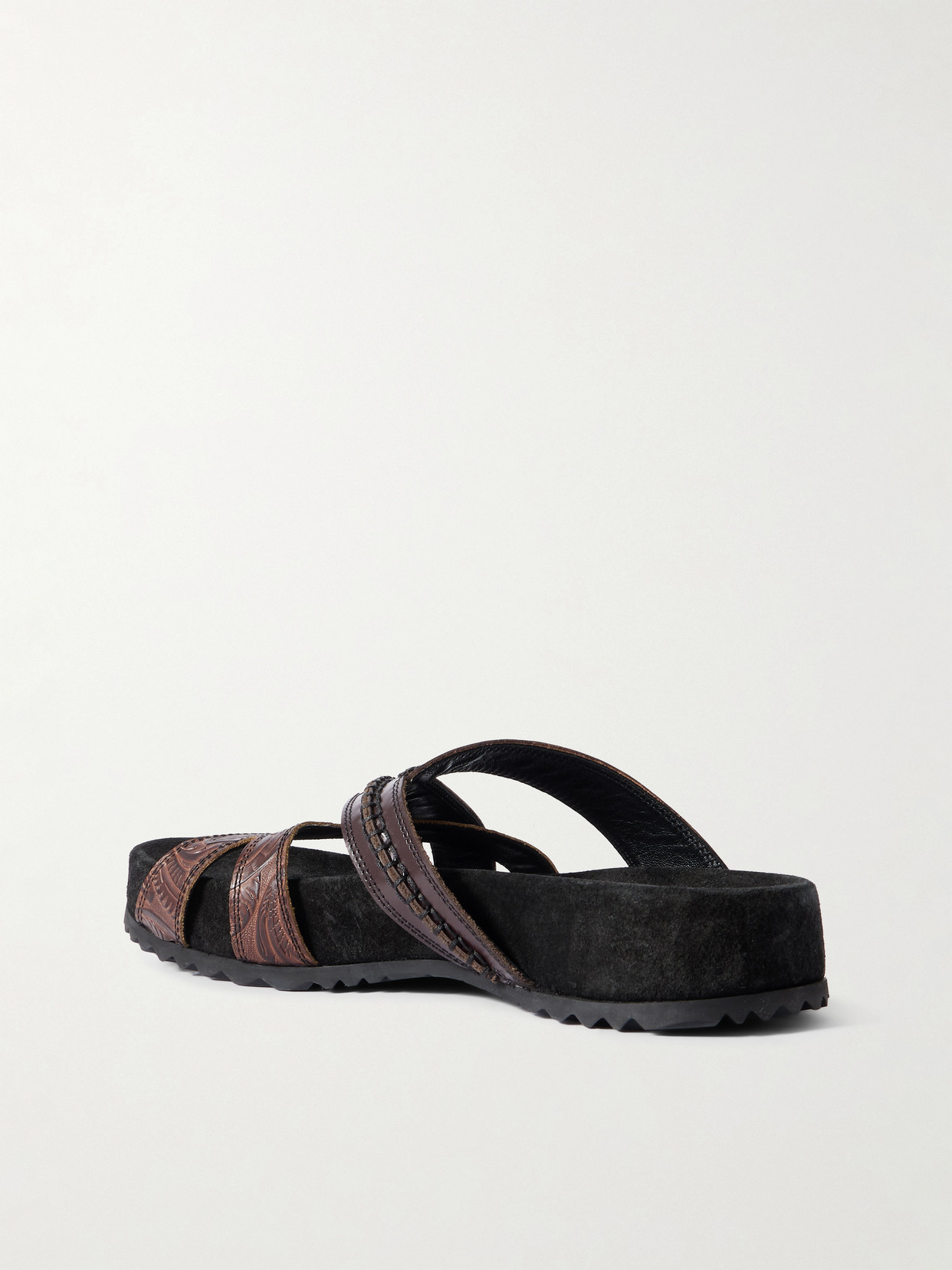 Embossed Sandals