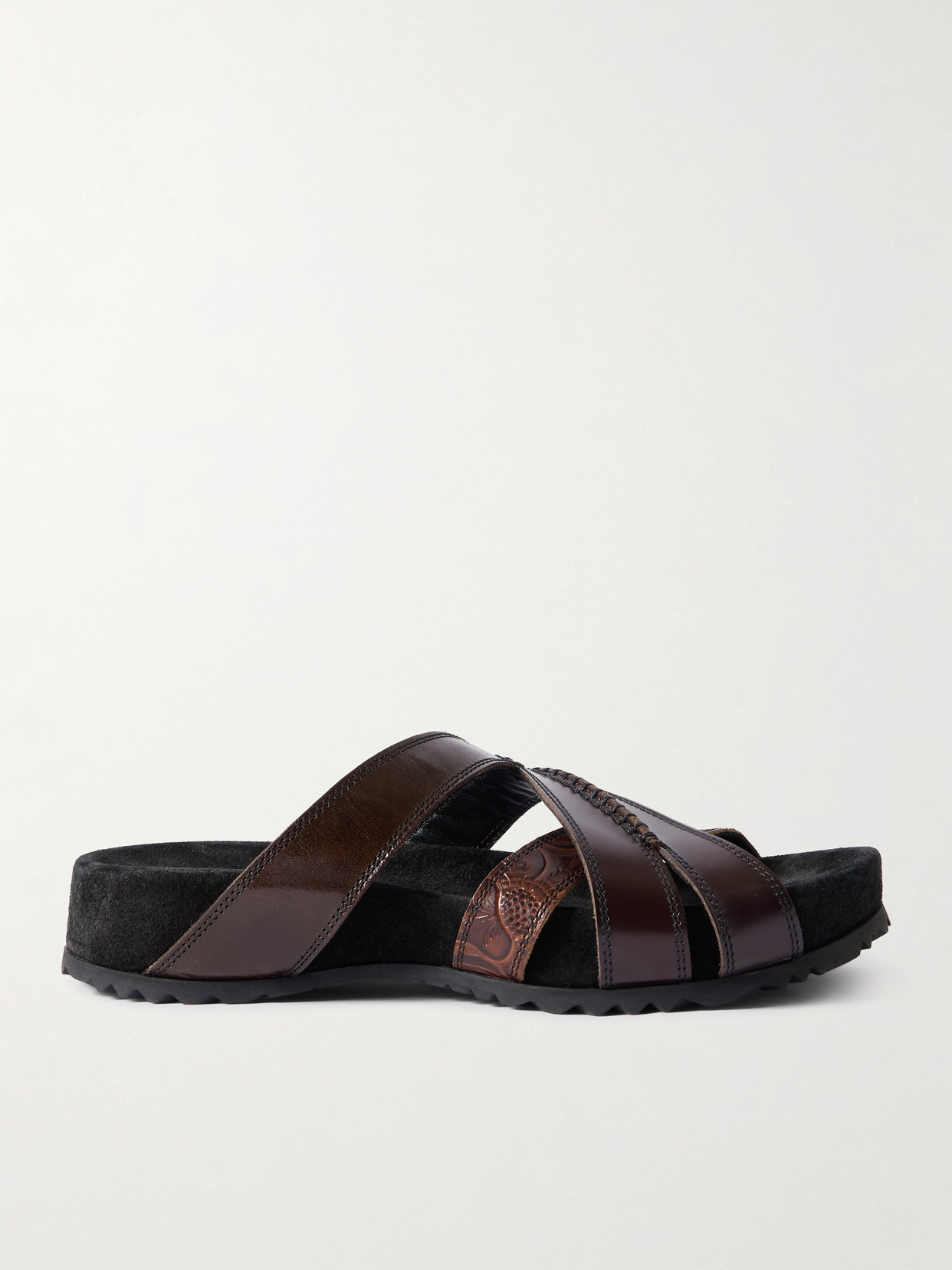 Embossed Sandals