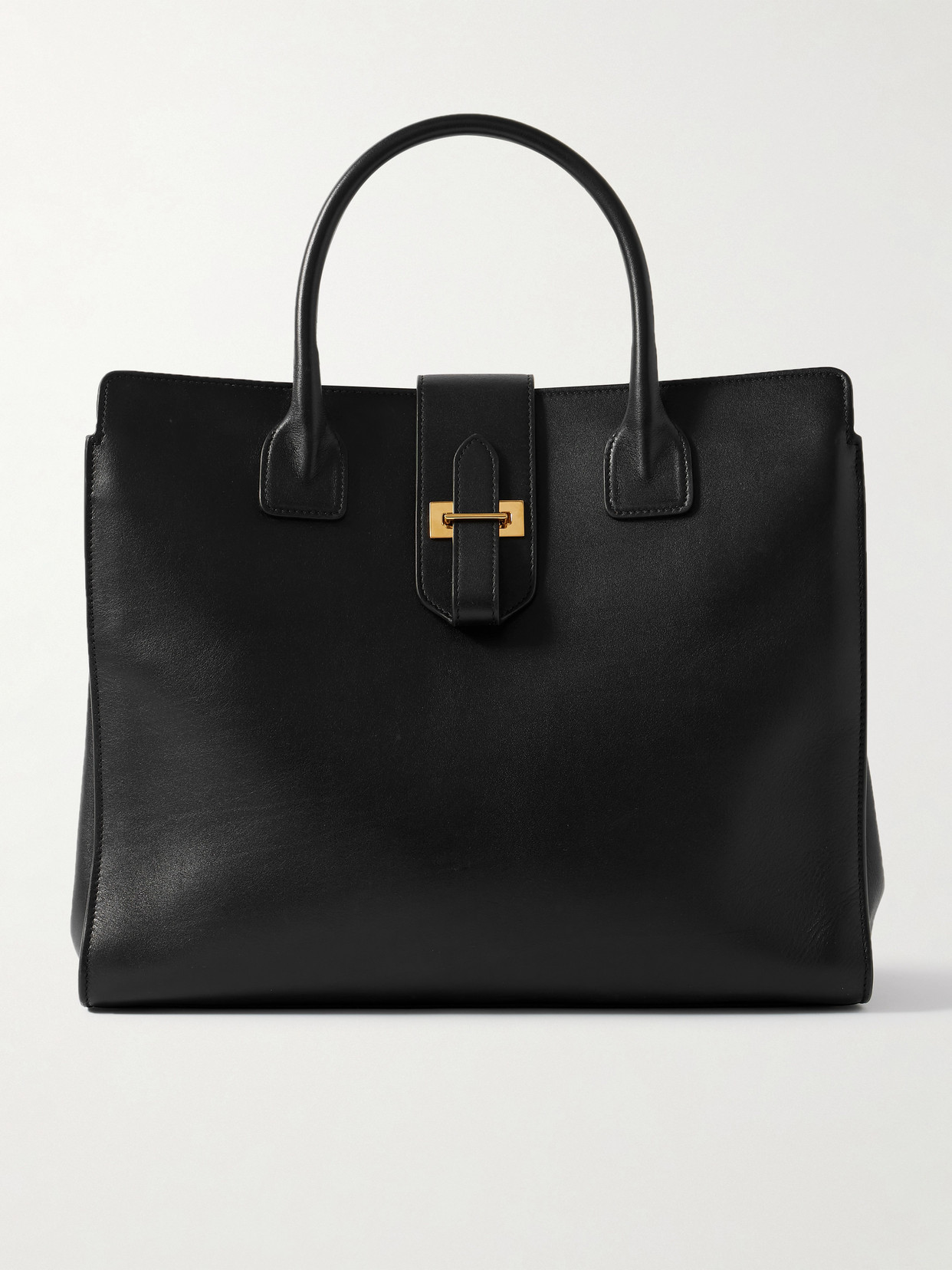 Nili Lotan Lou Leather Tote In Black