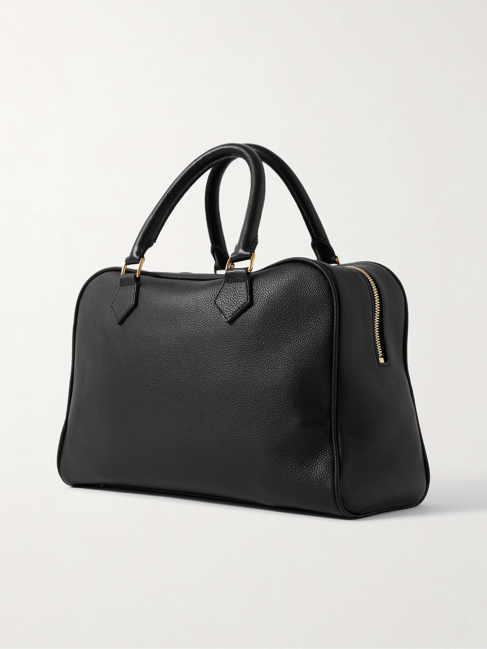 Jaclyn textured-leather tote - black - One Size