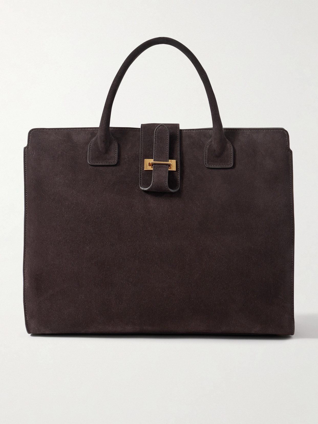 Nili Lotan Lou Suede Tote In Brown