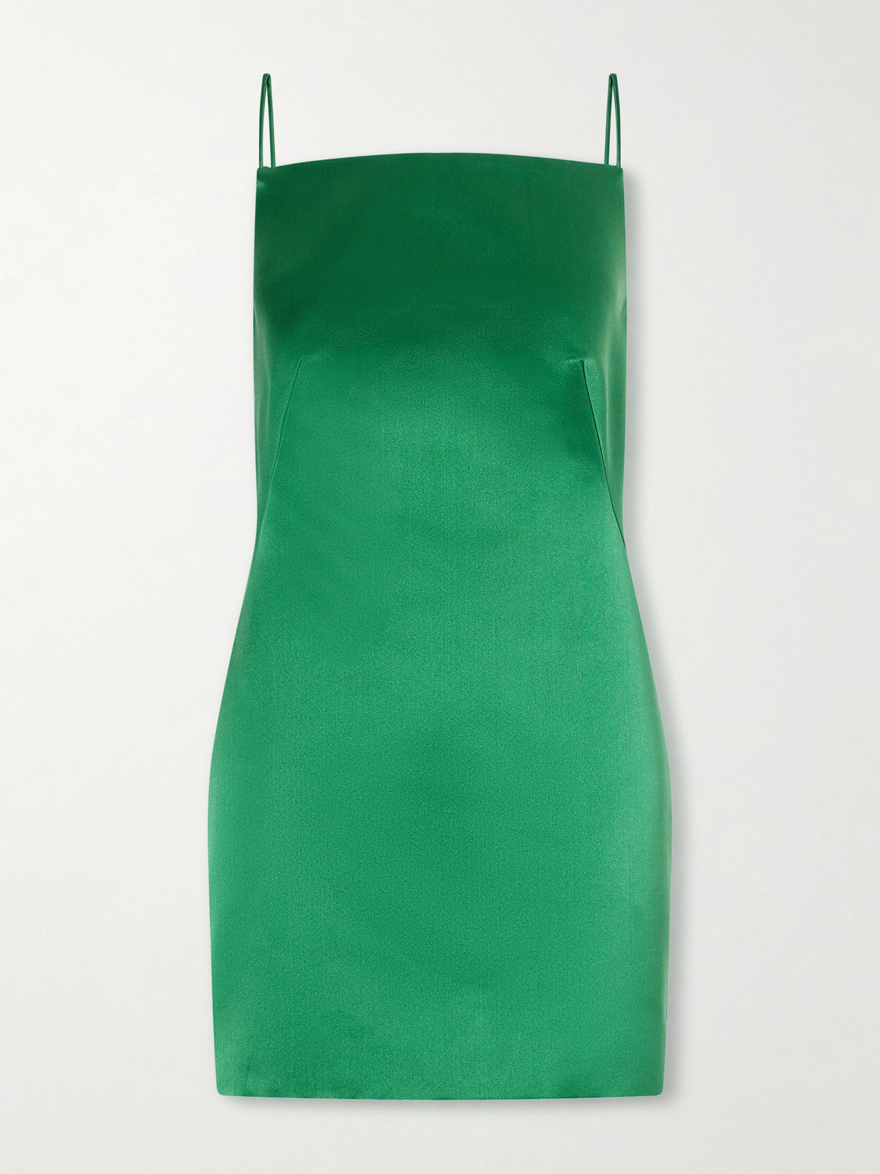 Givenchy Silk-satin Mini Dress In Green