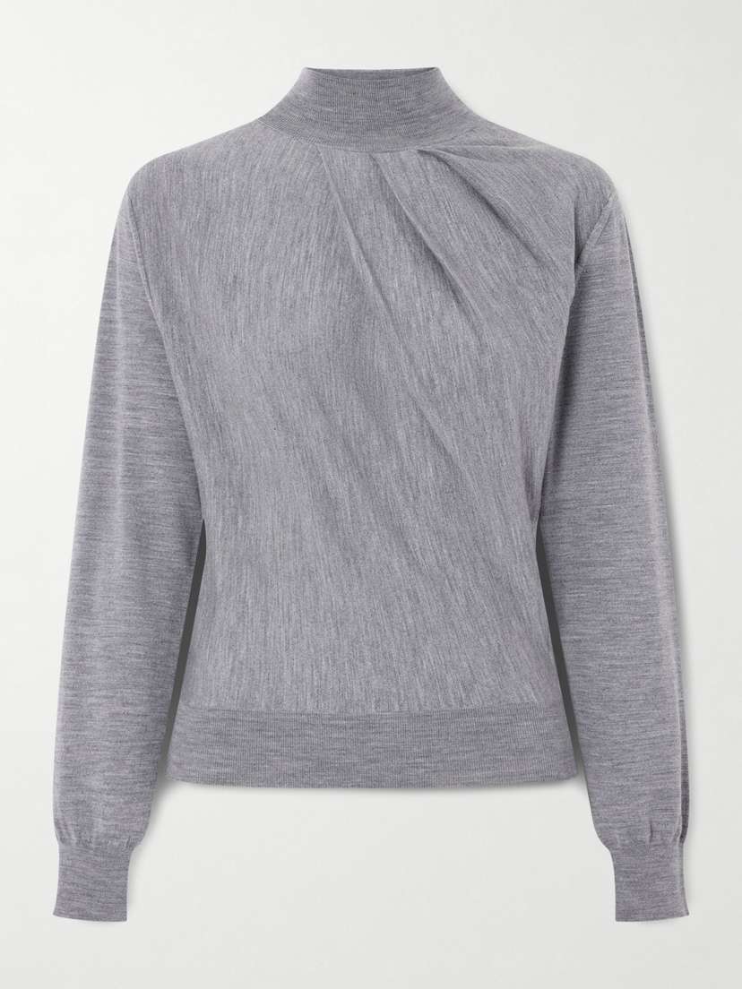 Givenchy Draped Wool-blend Turtleneck Sweater