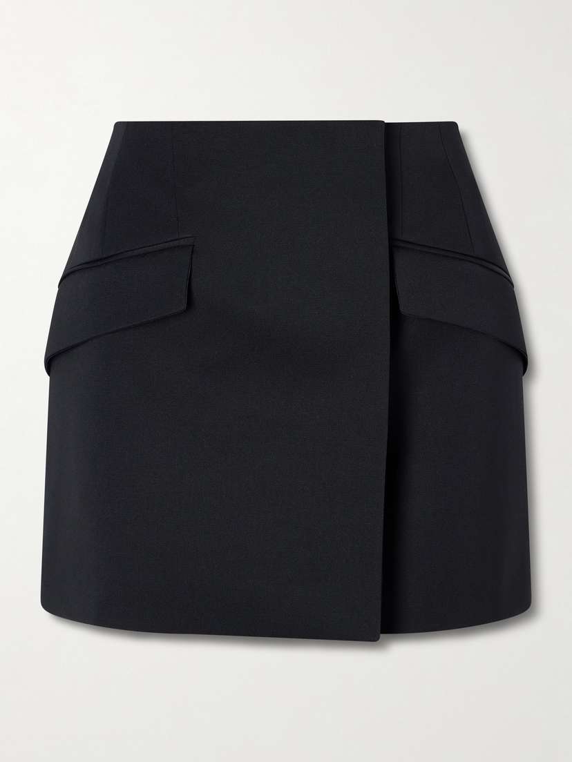 Givenchy Grain De Poudre Wool Mini Skirt