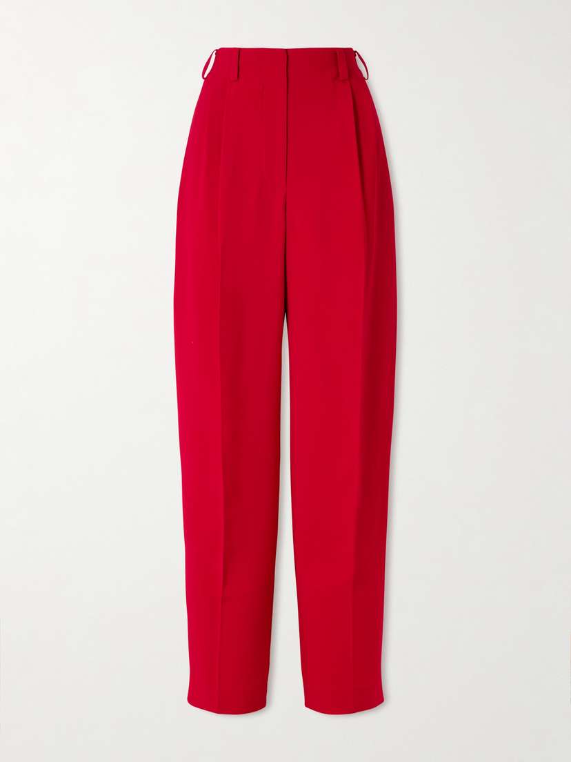 Givenchy Pleated Crepe Wide-leg Pants