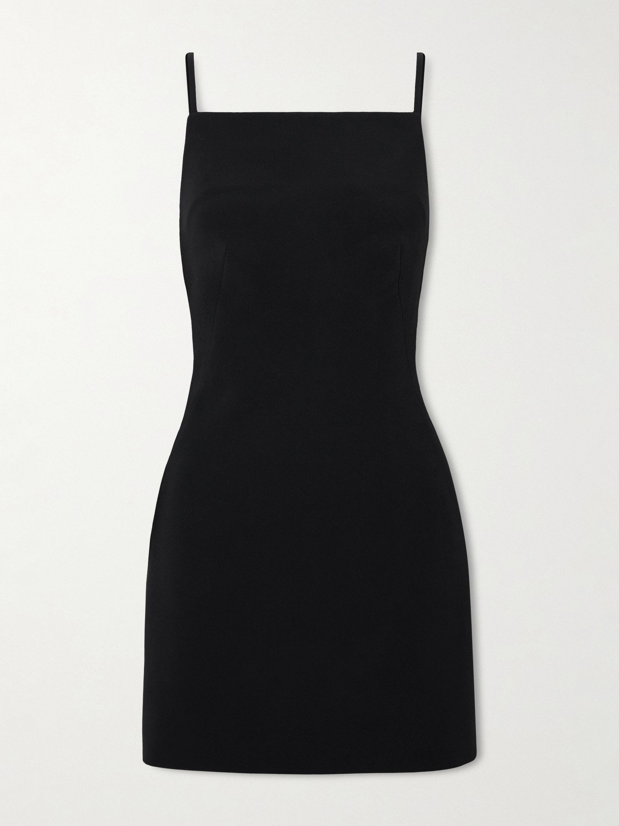 Givenchy Mini Dress Crepe Cady Square Neckline In Black