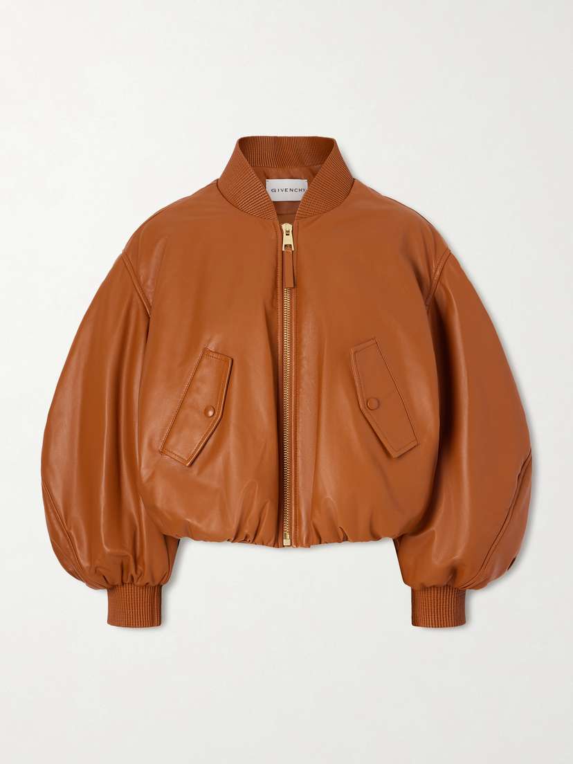 Givenchy Padded Leather Bomber Jacket