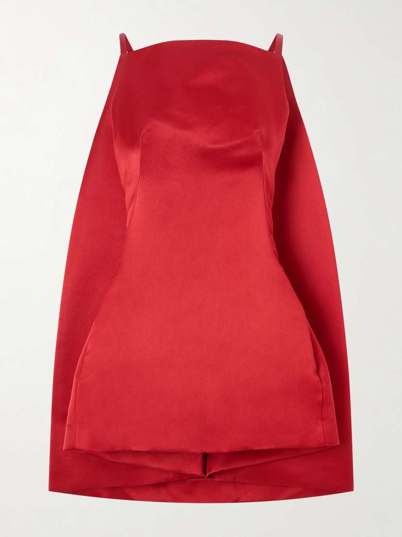 Givenchy Cape-effect Silk-satin Mini Dress