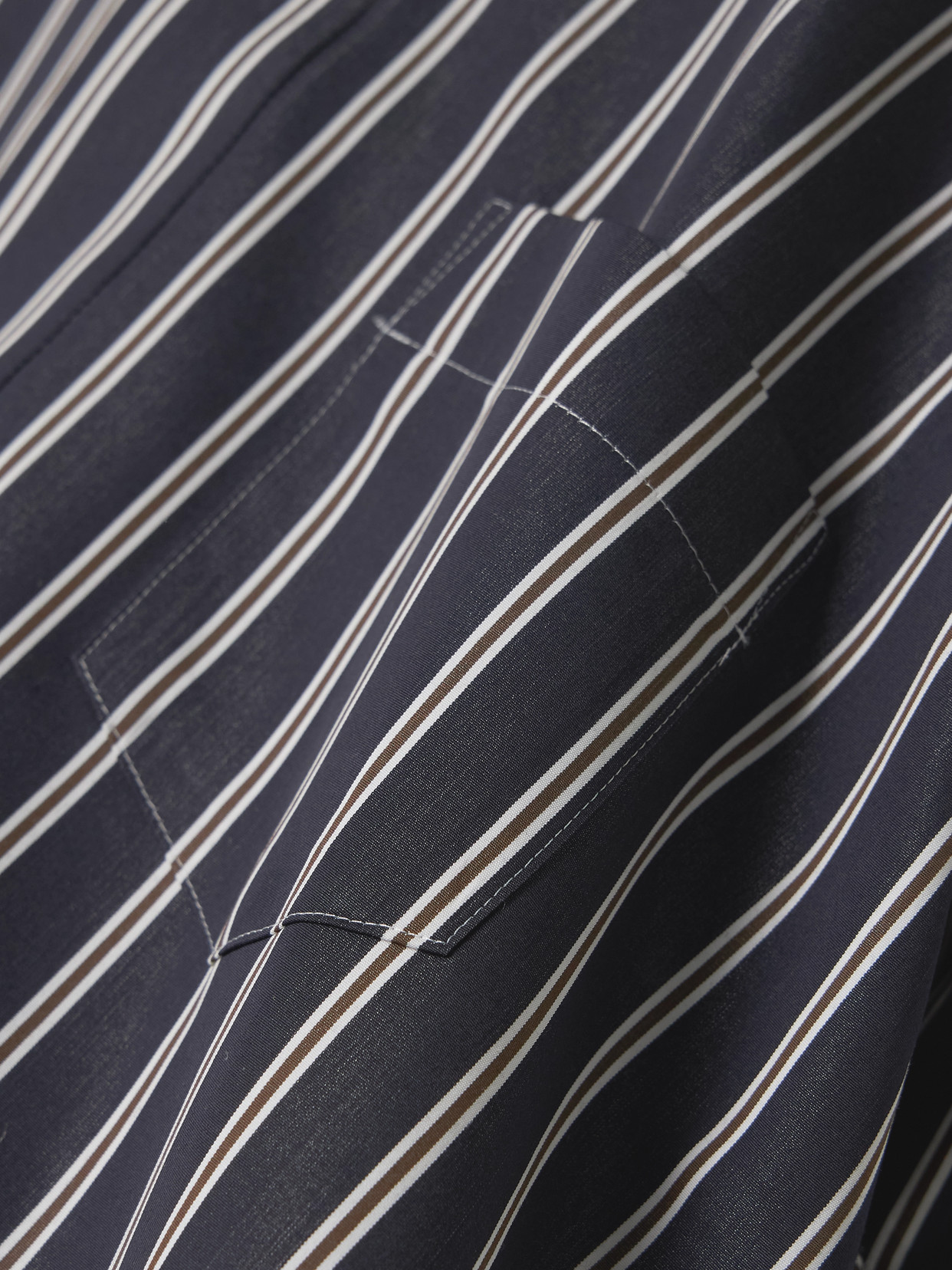 Oversized Striped Poplin Shirt