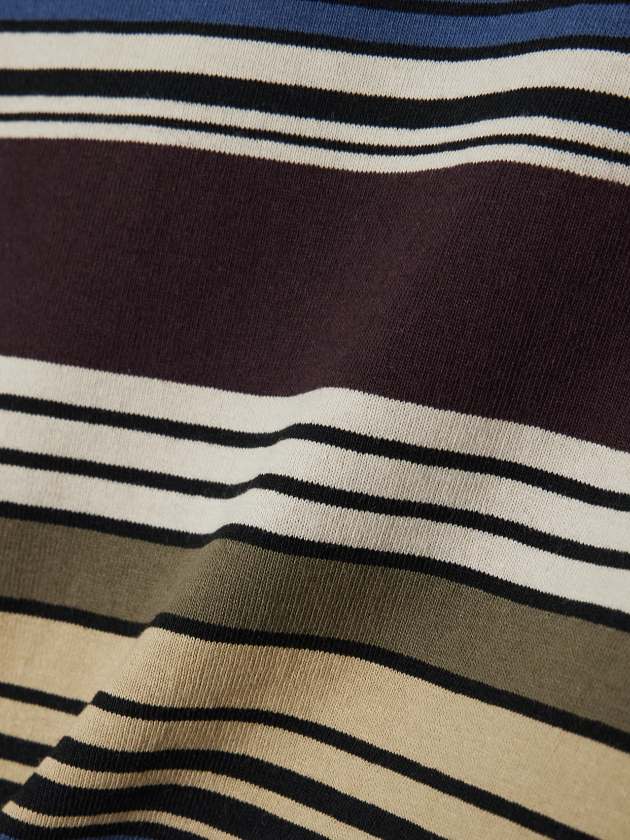 Sacai Multicolor Horizontal Stripe T-shirt In Multi