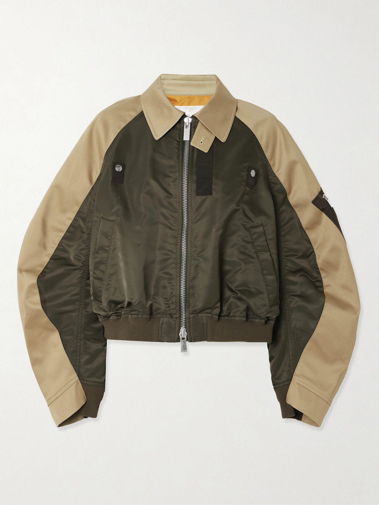 Oversized Cotton-Canvas And Shell Bomber Jacket
