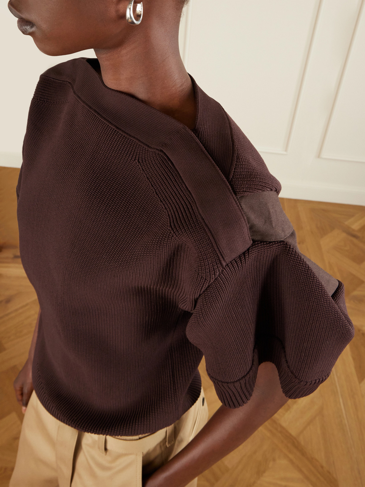 Ribbed-Knit Top