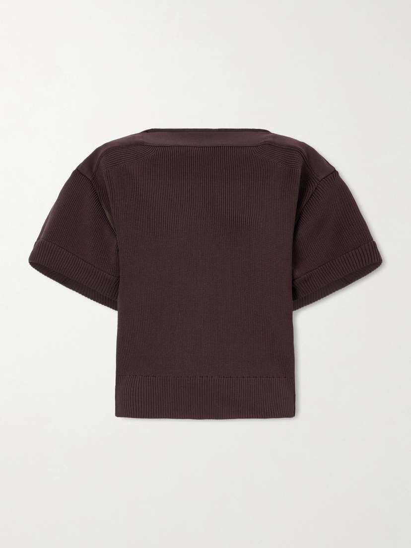 Sacai Ribbed-knit Top