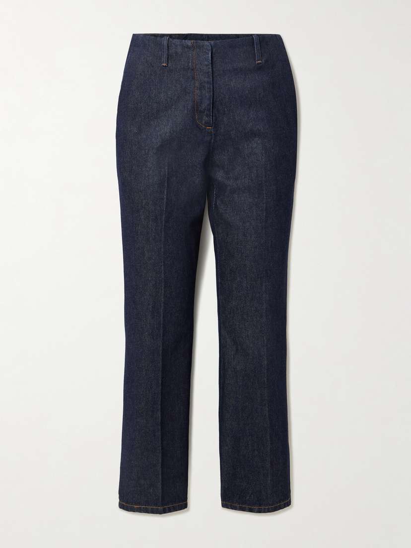 Dries Van Noten Cropped High-rise Flared Jeans