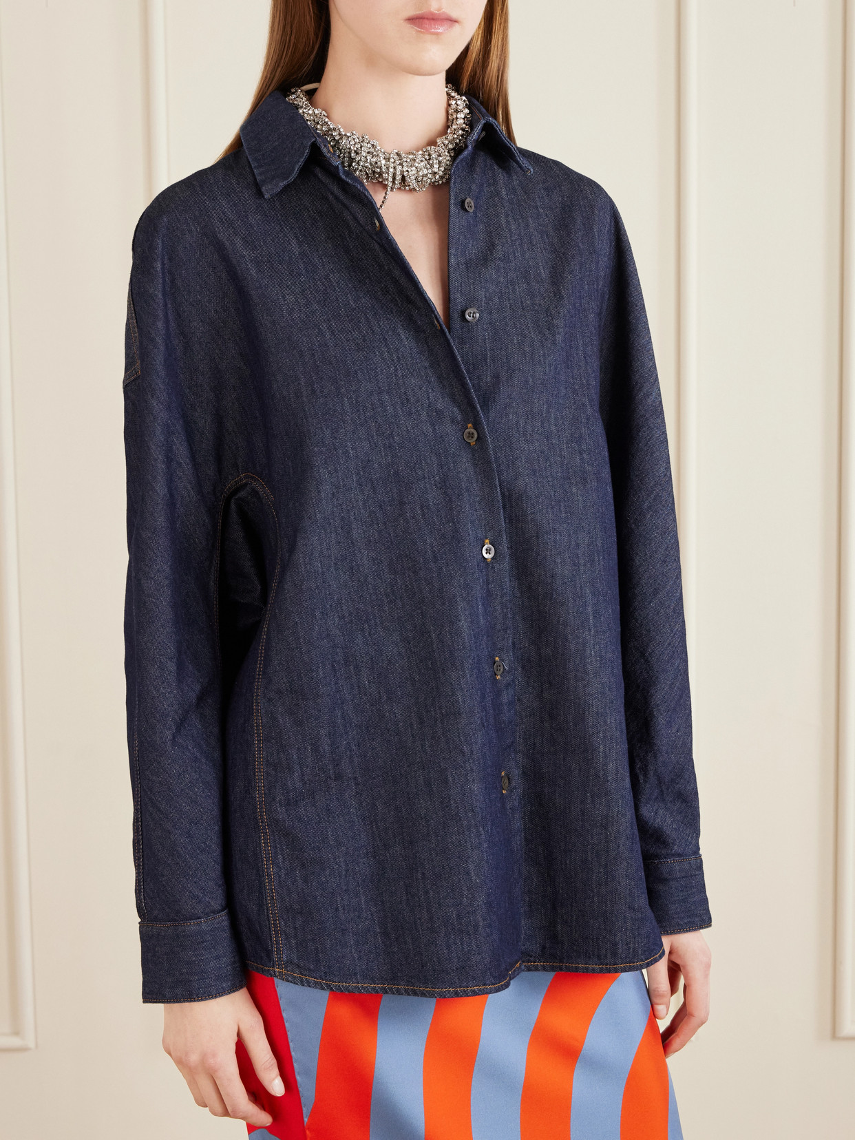 Oversized Denim Shirt