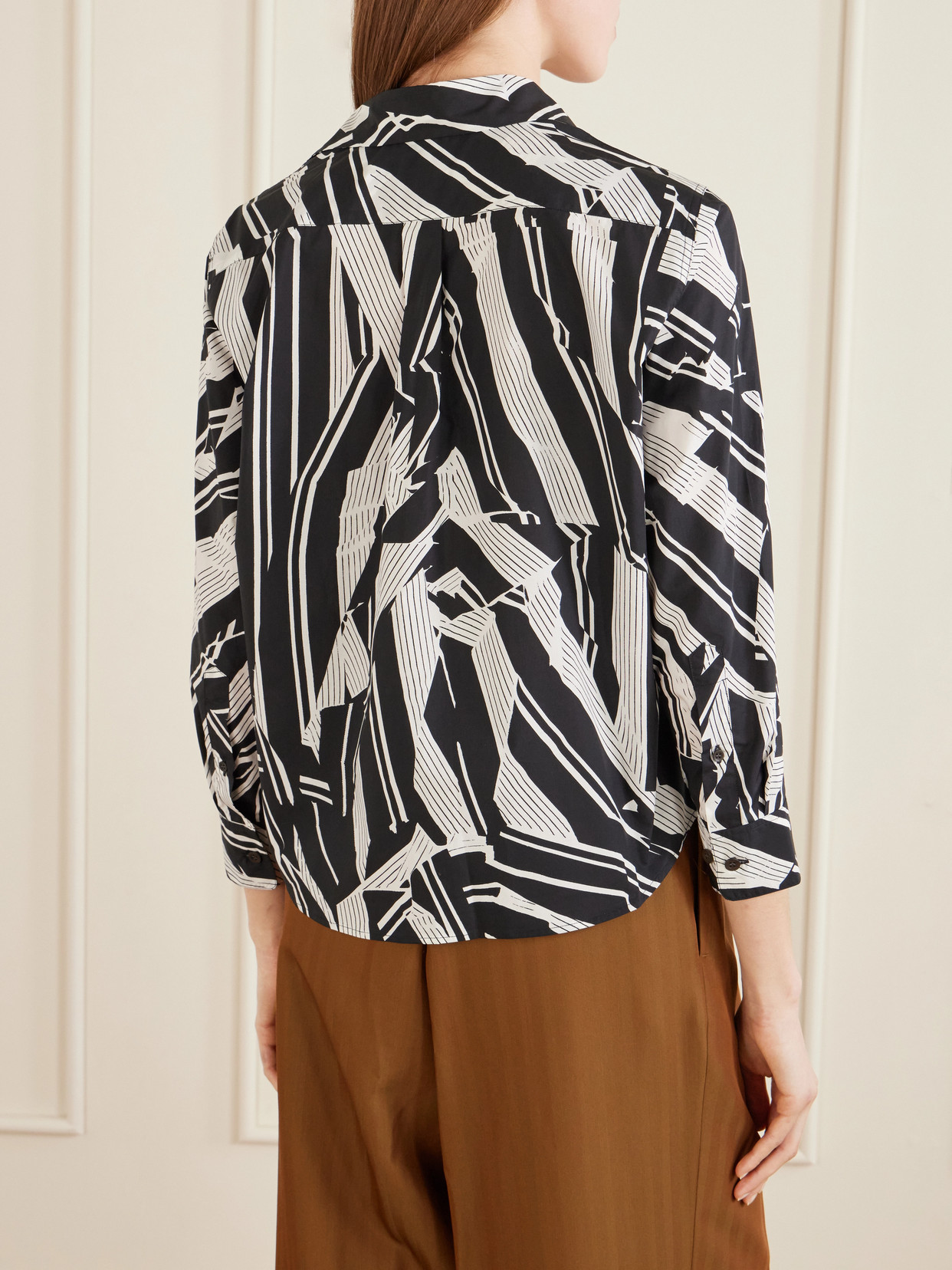 Printed Cotton-Poplin Shirt
