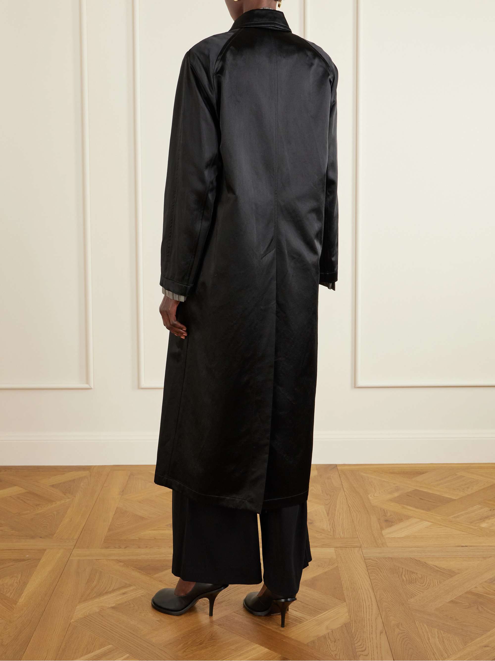 DRIES VAN NOTEN Cotton-blend satin coat | NET-A-PORTER DRIES VAN NOTEN Cotton-blend satin coat | NET-A-PORTER