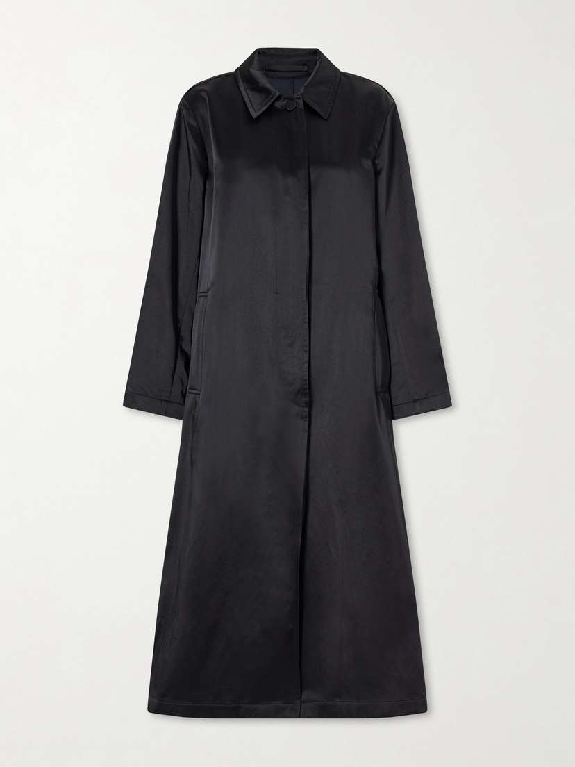 Dries Van Noten Cotton-blend Satin Coat