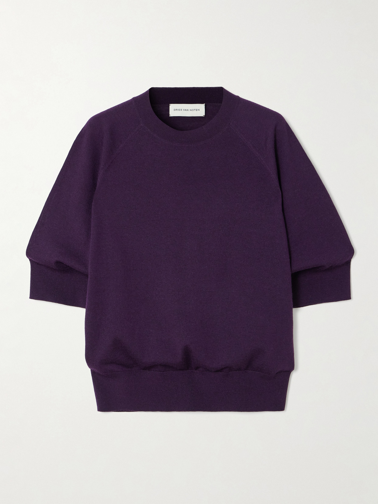 Dries Van Noten Wool Sweater In Purple
