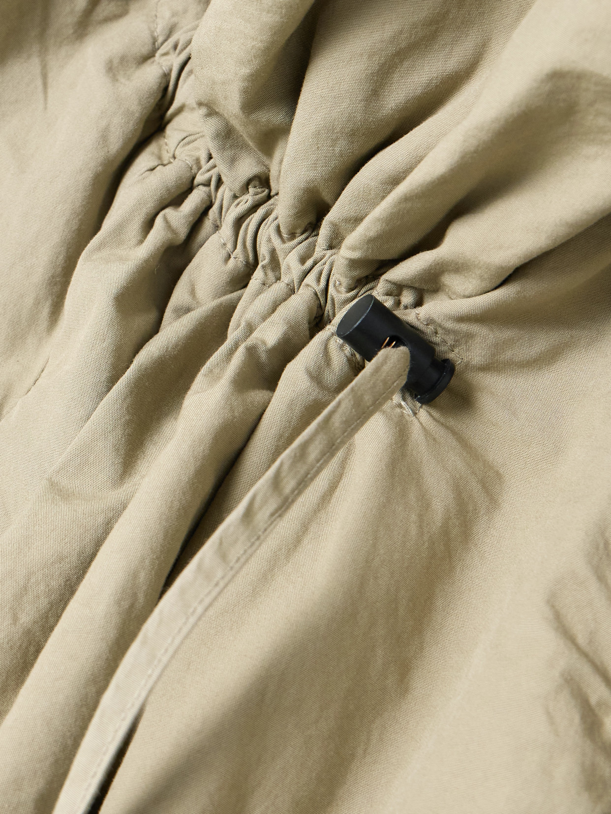 Ruffled Gathered Cotton-Blend Jacket