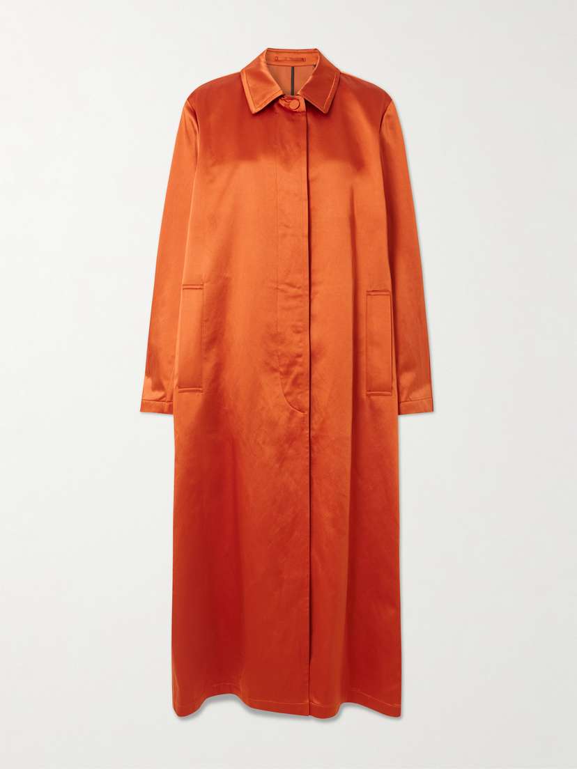 Dries Van Noten Cotton-blend Satin Coat