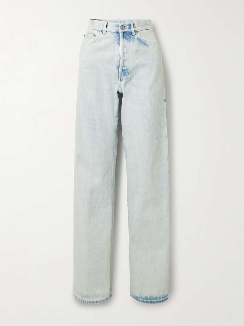 Dries Van Noten Acid-wash Mid-rise Slim-leg Jeans