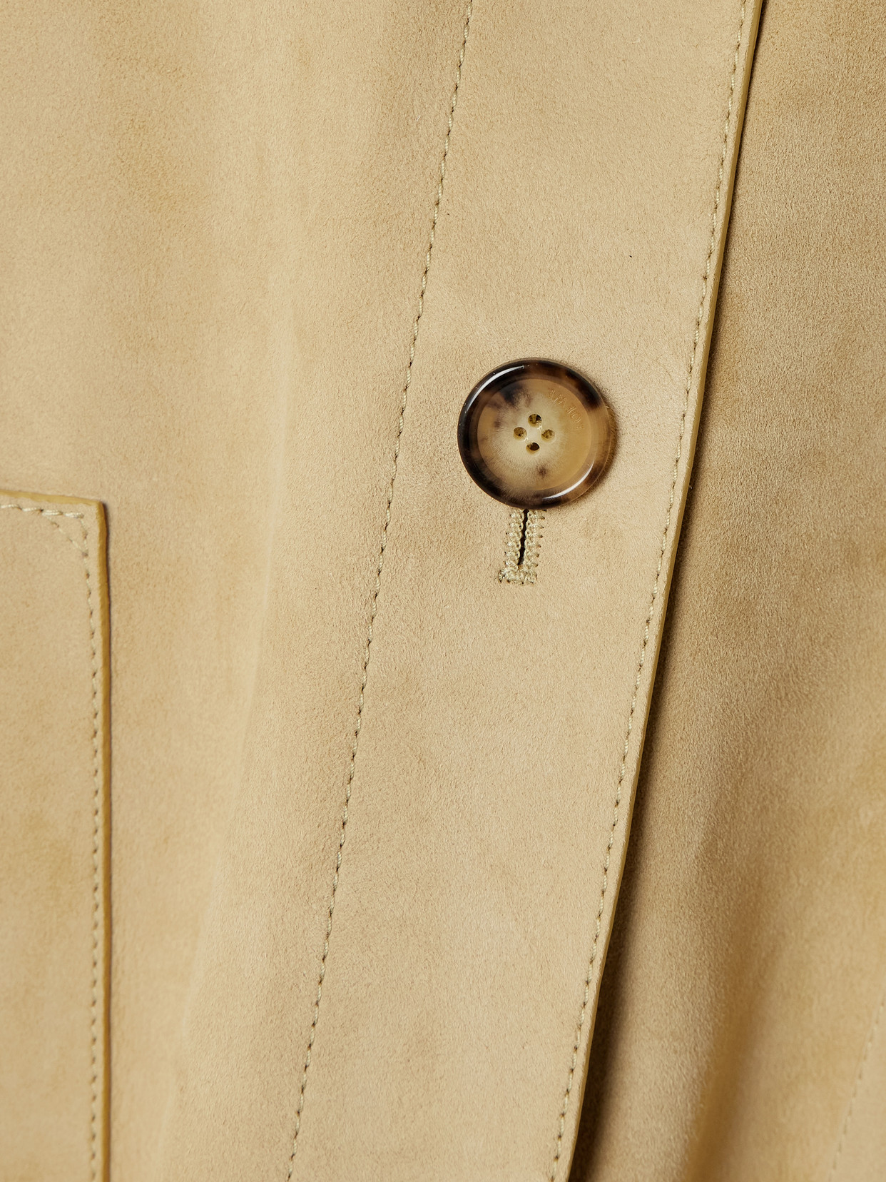 Loewe Paneled Suede Jacket In Brown