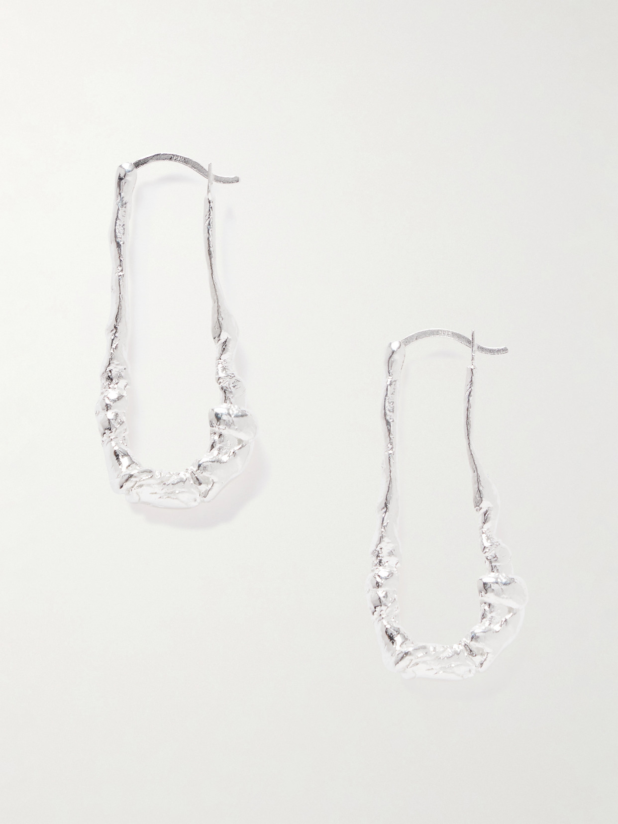 Completedworks Silver-plated Hoop Earrings In Purple