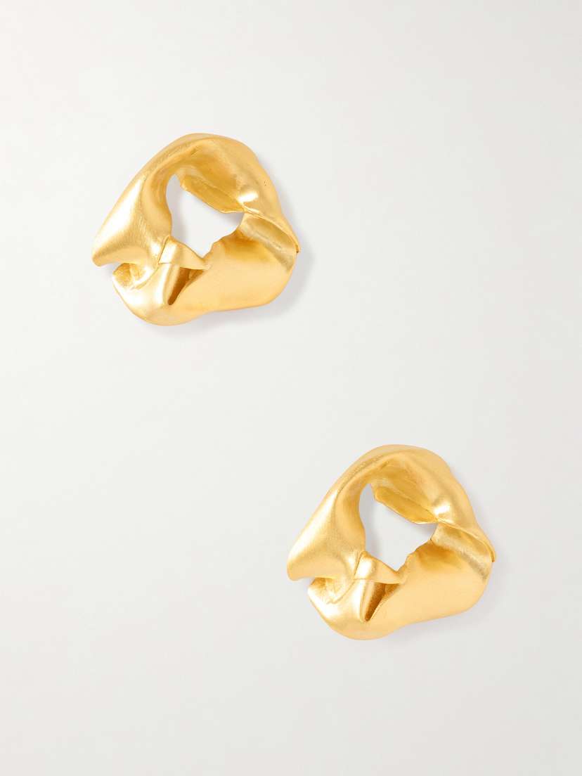 Completedworks Notsobig Scrunch Gold Vermeil Earrings