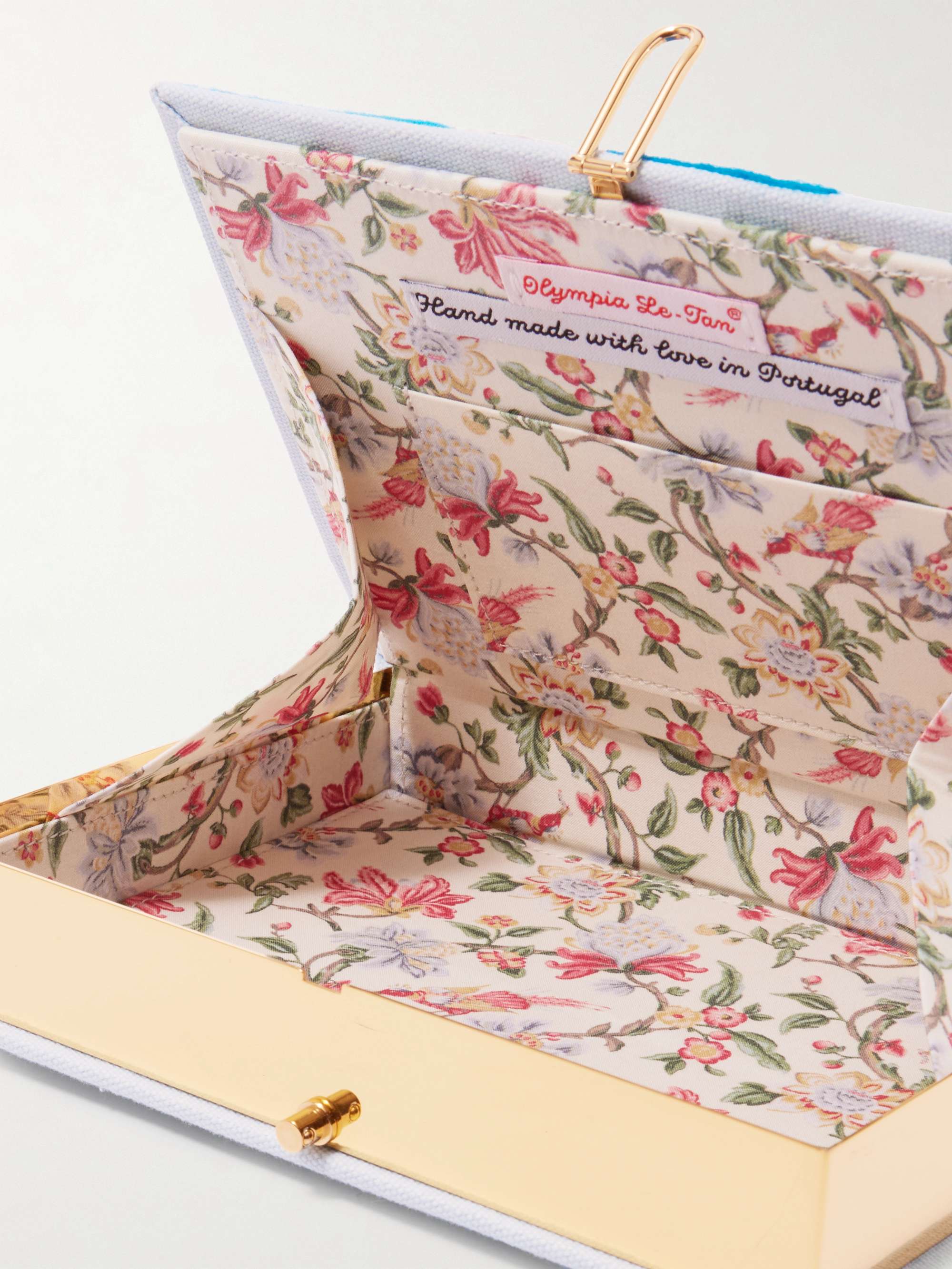 OLYMPIA LE-TAN St. Barth embroidered appliquéd cotton, wool and