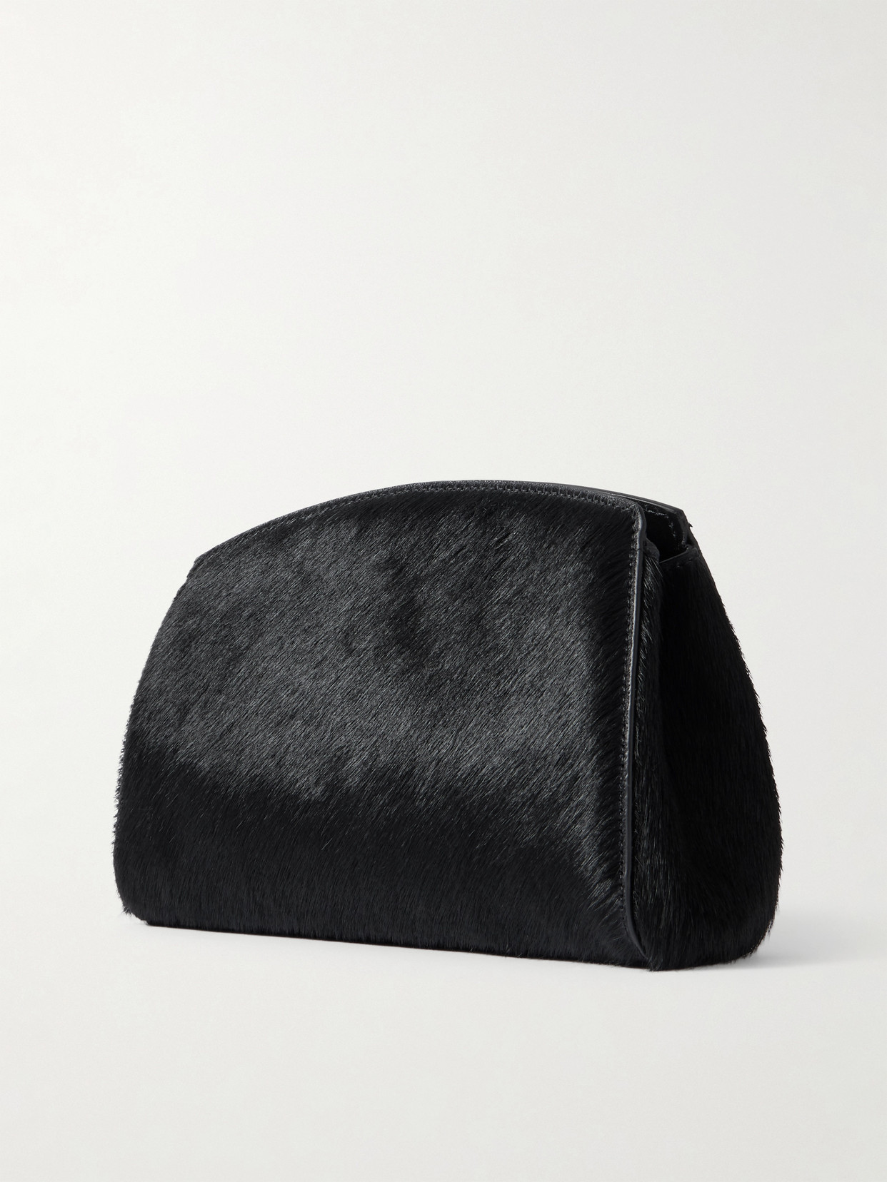 Liffner Calf-hair Clutch In Black