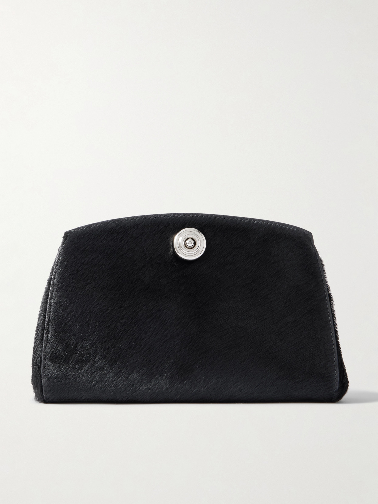 Liffner Calf-hair Clutch In Black