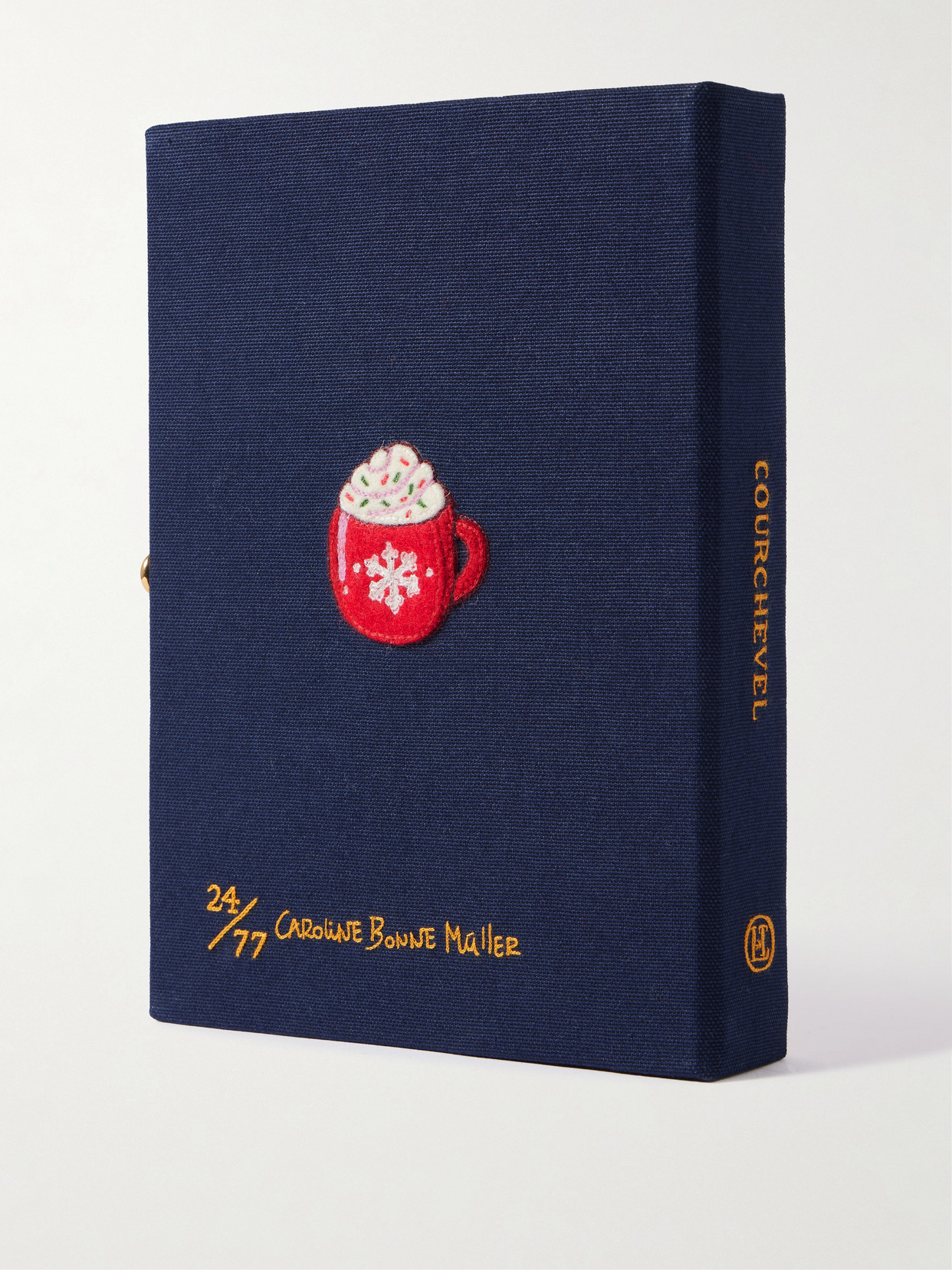 Olympia Le-tan Courchevel Book Clutch Bag In Blue