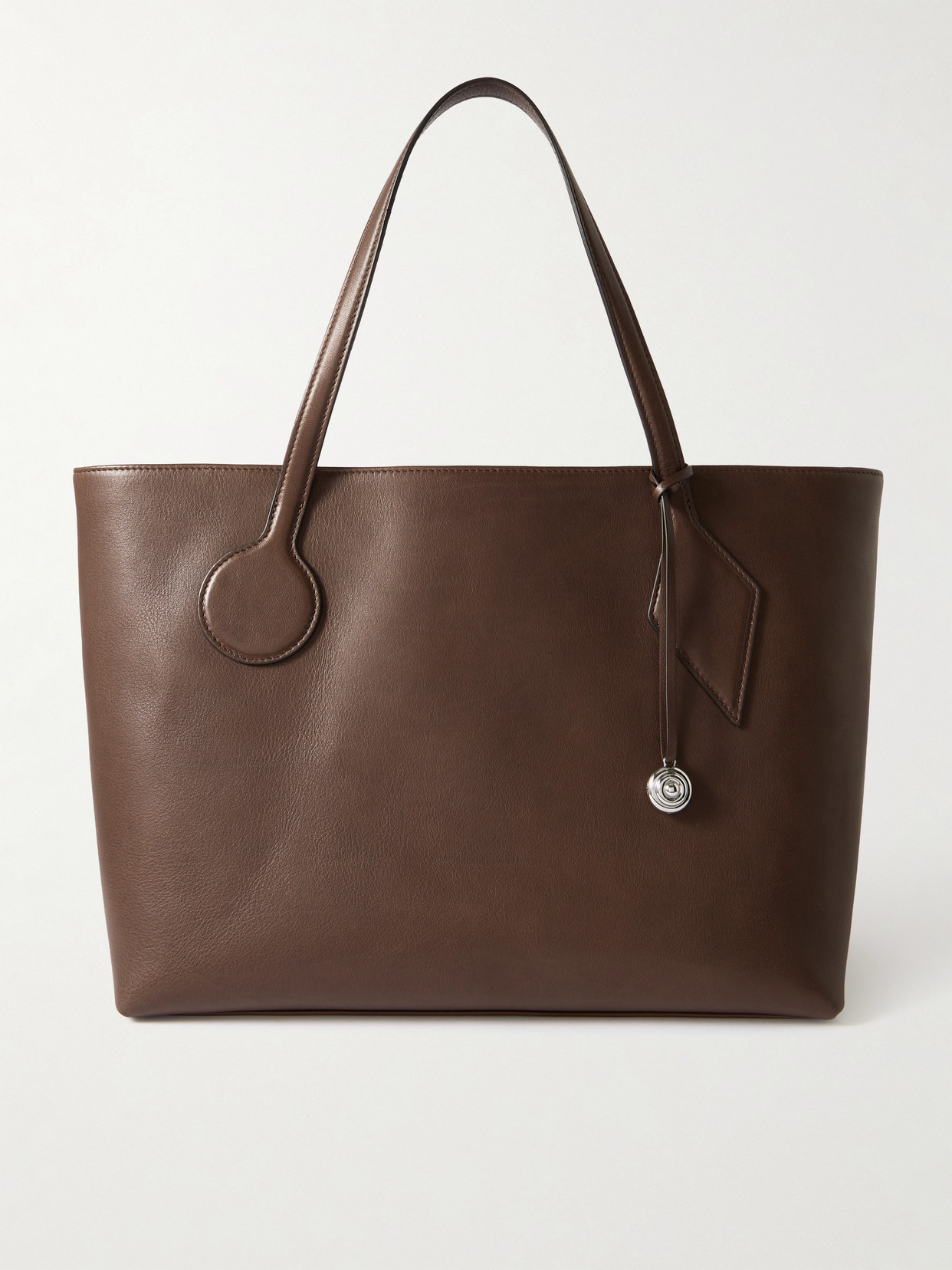 Liffner Sprout Large Leather Tote In Brown