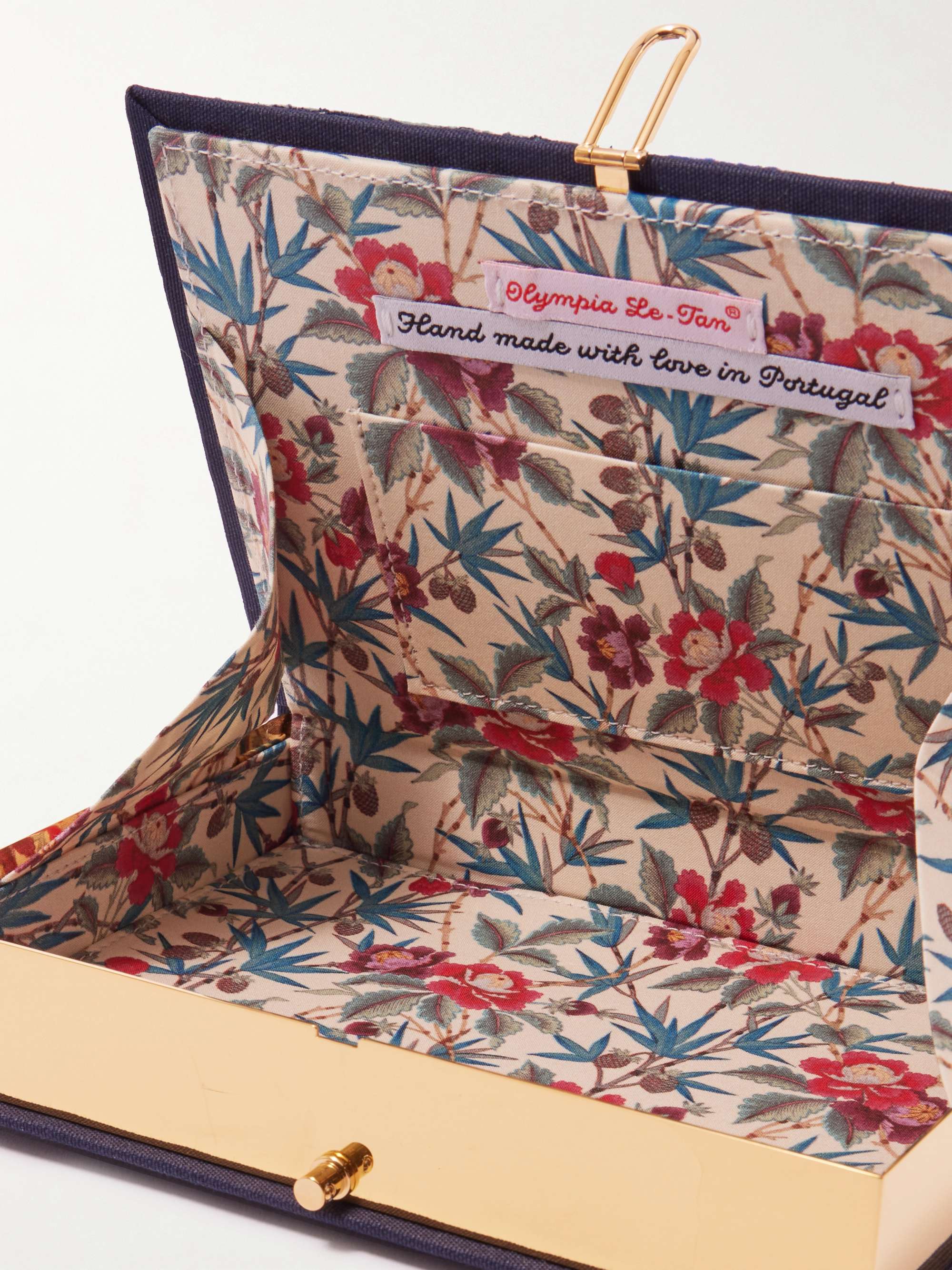 OLYMPIA LE-TAN Oysters in Miami embroidered appliquéd canvas