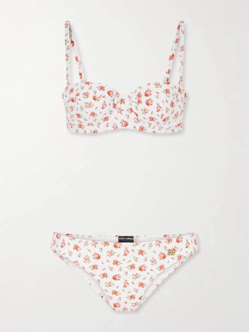 Dolce & Gabbana Floral-print Bikini