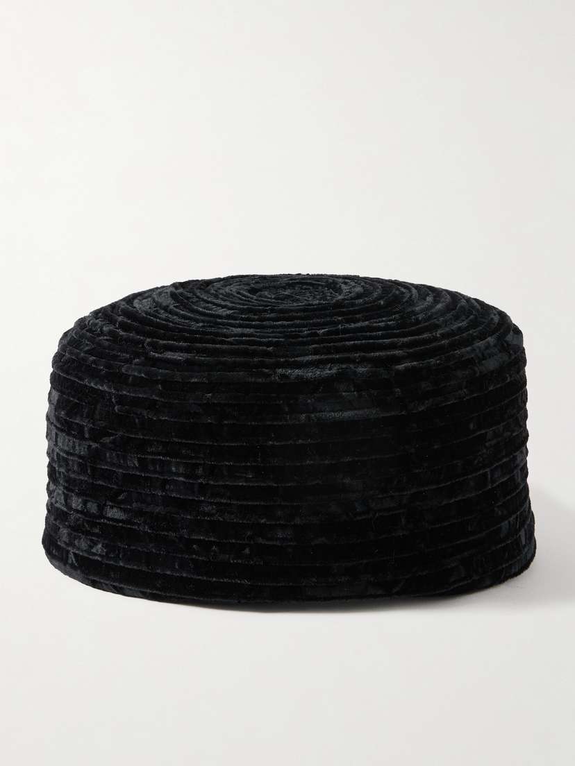 Gigi Burris Lauren Silk-blend Velvet Pillbox Hat