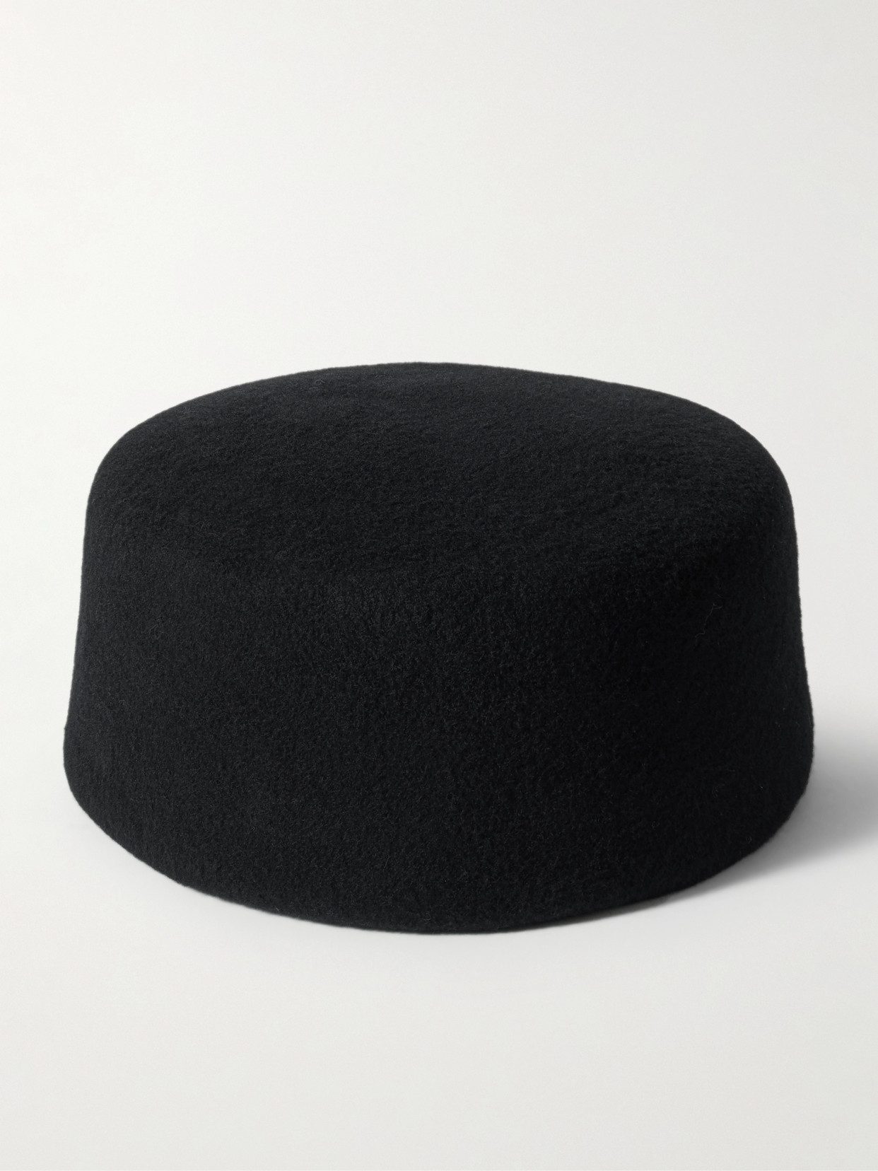 Gigi Burris Lauren Wool-felt Flat Cap In Black
