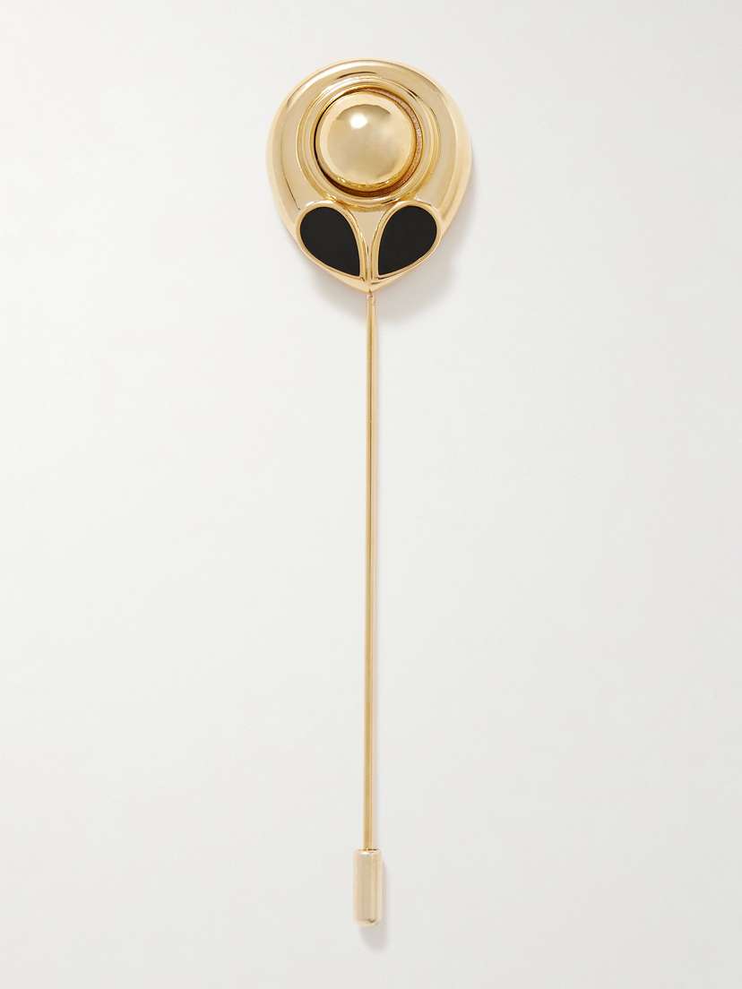 Gigi Burris Frances Gold-tone Enamel Pin
