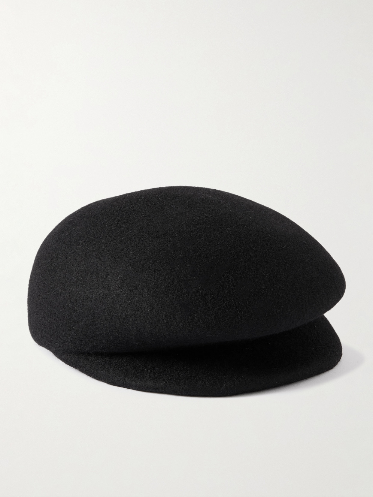 Gigi Burris Laurel Wool-felt Flat Cap In Black