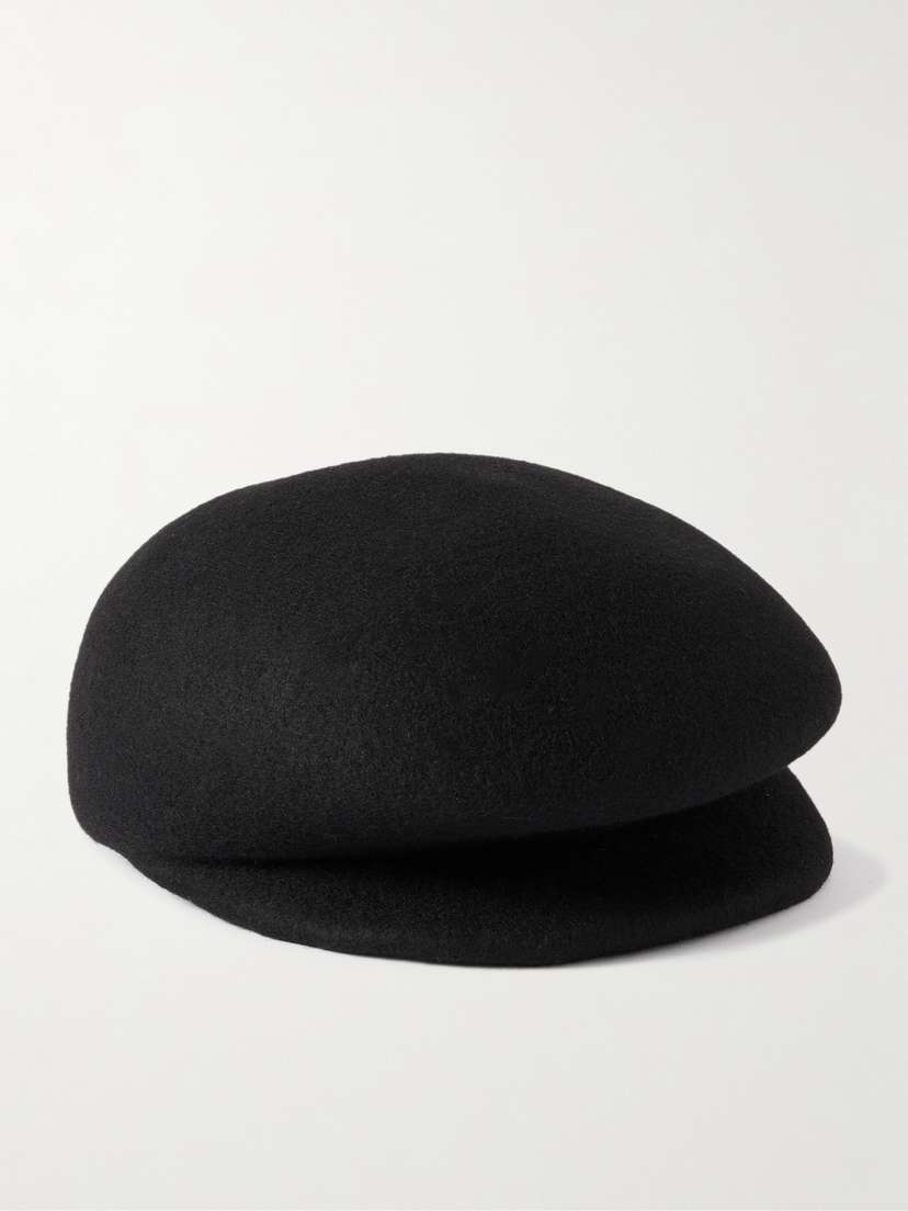 Gigi Burris Laurel Wool-felt Flat Cap