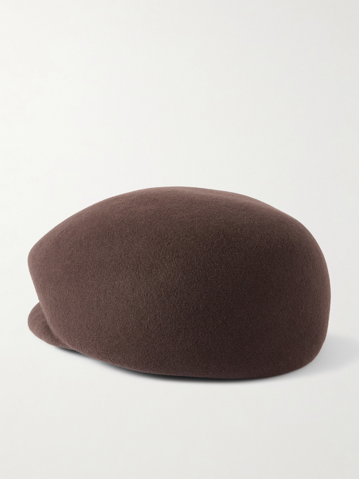Gigi Burris Laurel Wool-felt Flat Cap In Brown