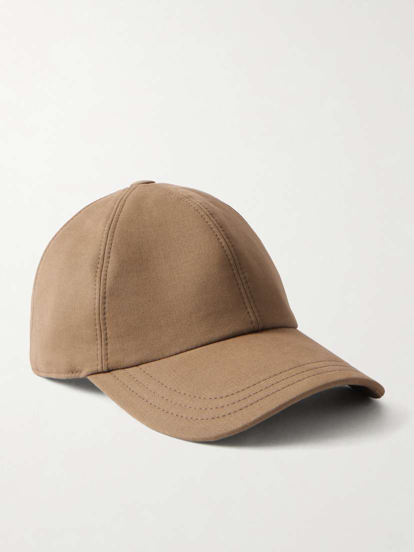 The Row Caspian Cotton And Cashmere-blend Baseball Cap