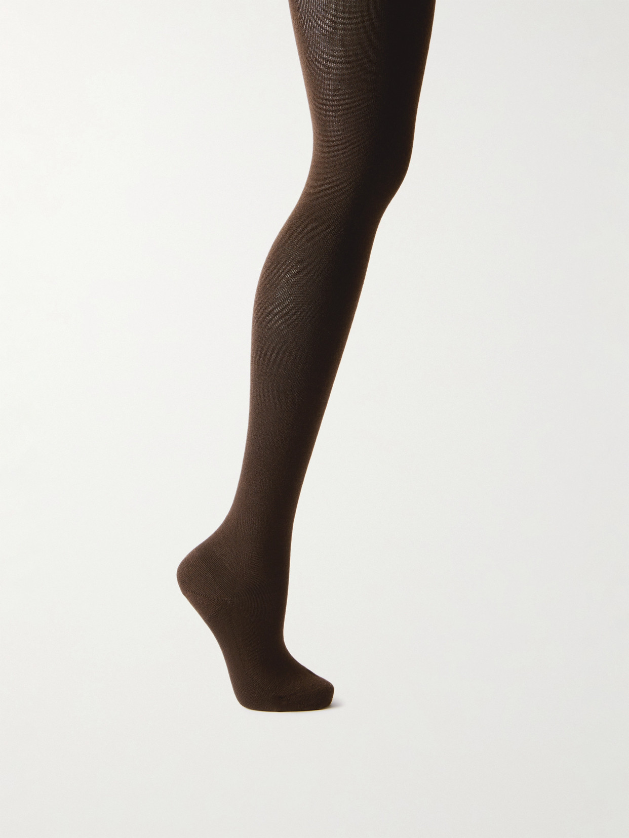 Wolford Cashmere-blend Tights In Brown